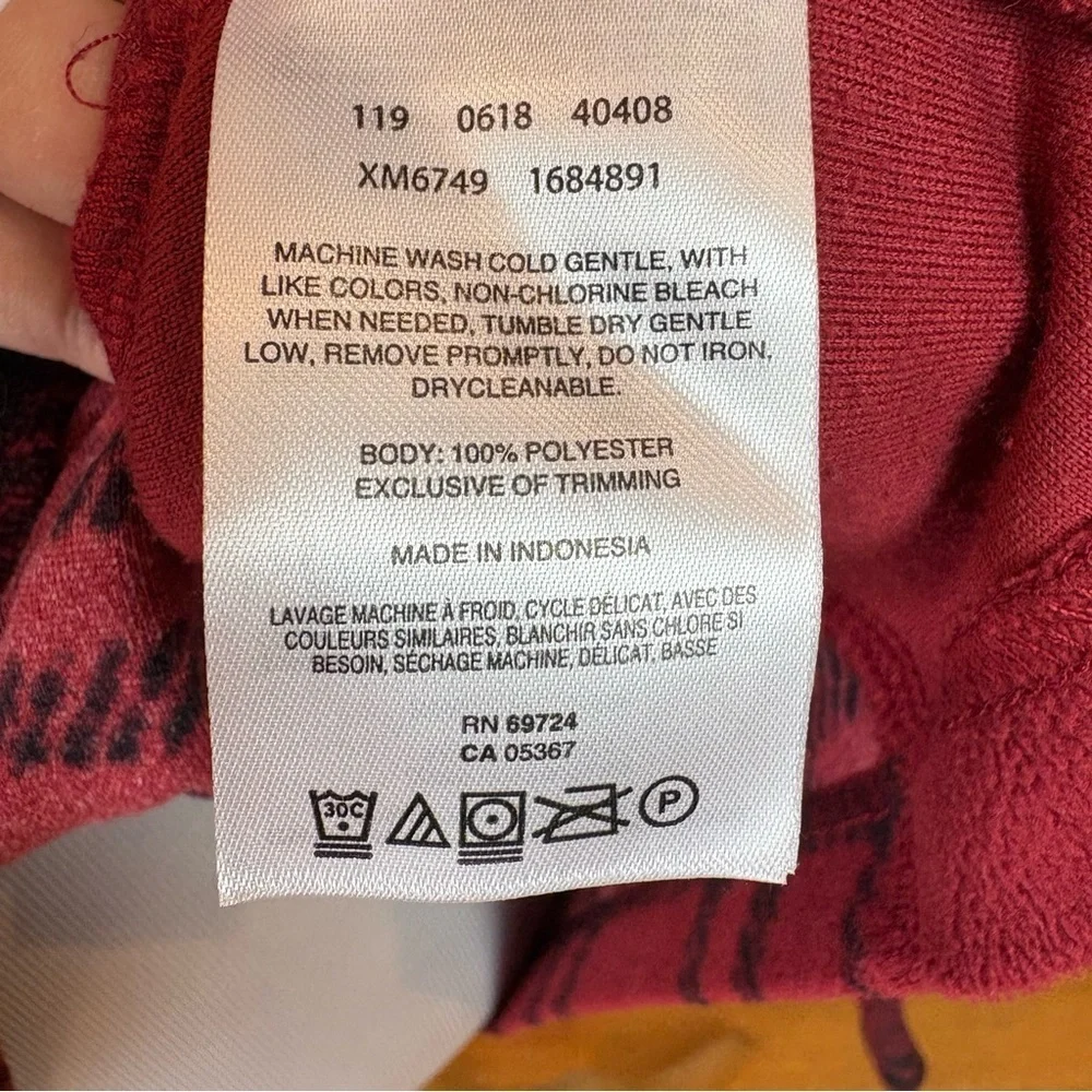 Womens Columbia Pullover Jacket Sz Large Red Black Plaid Quarter Zip